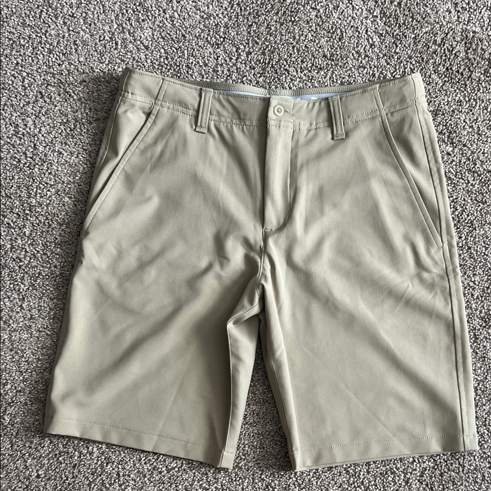 Boys Under Armour Tan Shorts